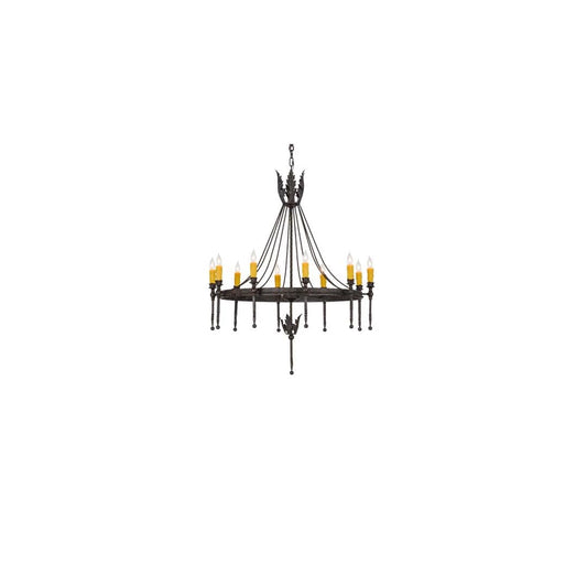 Amaury 10 Light 36" Wide Taper Candle Style Chandelier