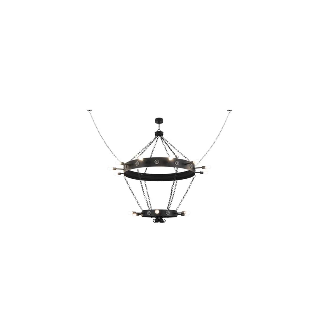 Korset 18 Light 65" Wide Ring Chandelier