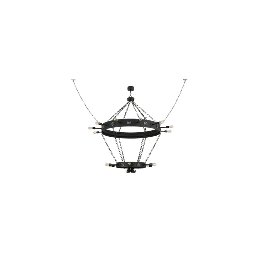 Korset 18 Light 65" Wide Ring Chandelier