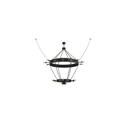 Korset 18 Light 65" Wide Ring Chandelier