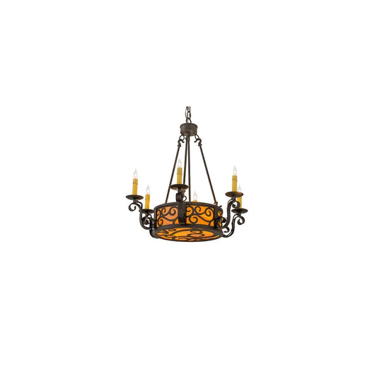 Delano 6 Light 26" Wide Taper Candle Style Chandelier