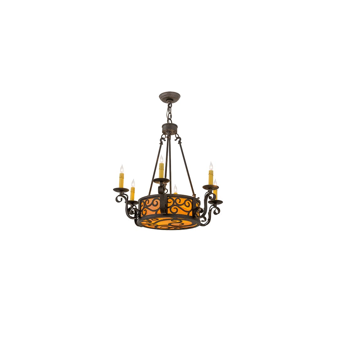 Delano 6 Light 26" Wide Taper Candle Style Chandelier