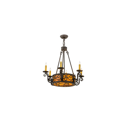 Delano 6 Light 26" Wide Taper Candle Style Chandelier