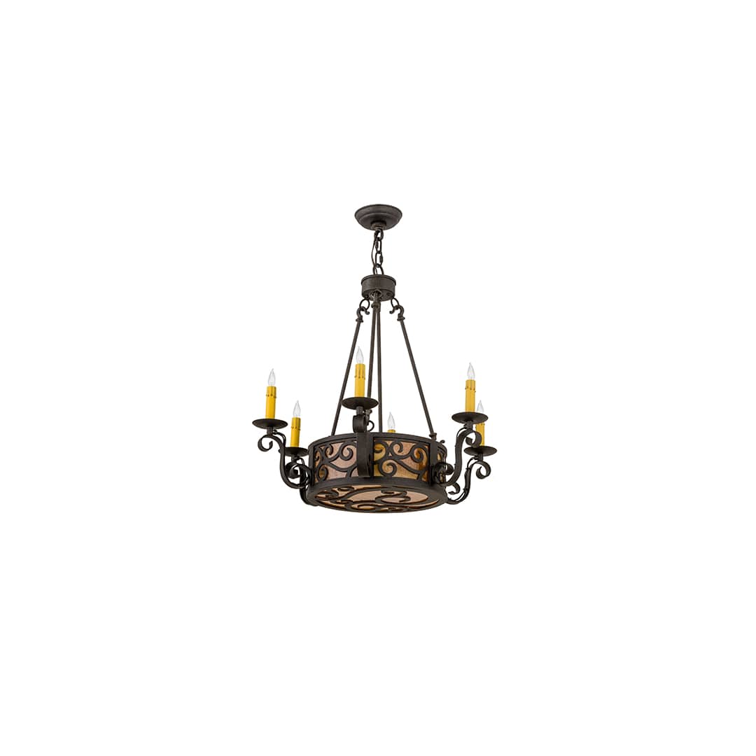 Delano 6 Light 26" Wide Taper Candle Style Chandelier