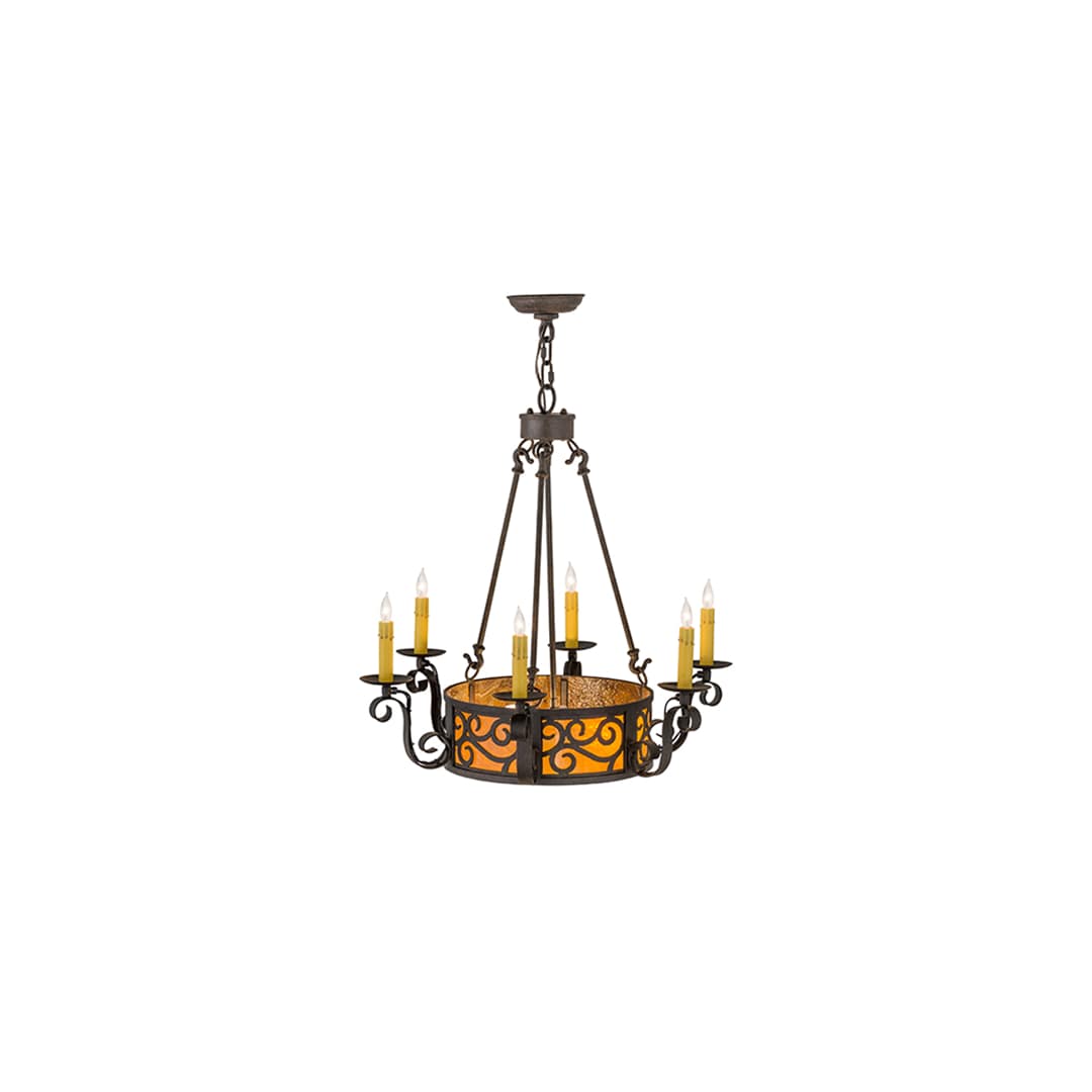 Delano 6 Light 26" Wide Taper Candle Style Chandelier