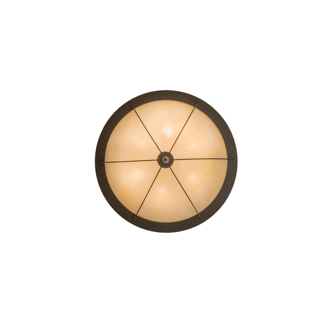 Dominga 6 Light 30" Wide Flush Mount Bowl Ceiling Fixture - Timeless Bronze Finish
