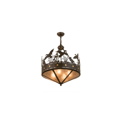 Ducks in Flight 4 Light 24" Wide Pendant