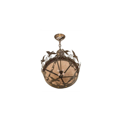 Ducks in Flight 4 Light 24" Wide Pendant