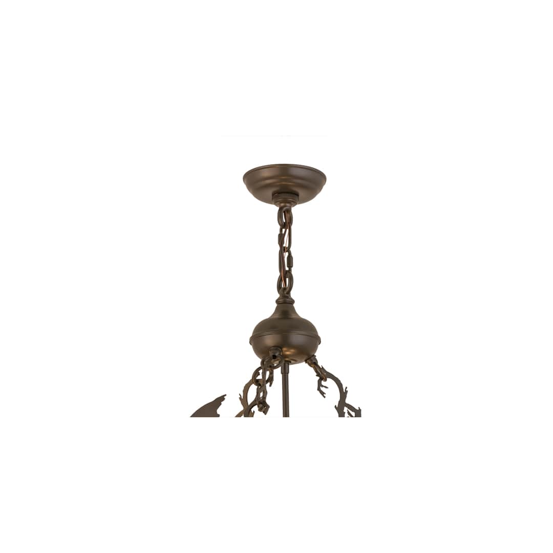 Ducks in Flight 4 Light 24" Wide Pendant