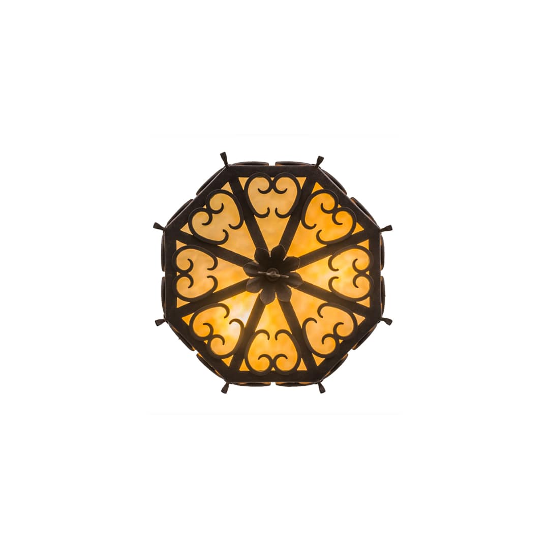 Radha 3 Light 16" Wide Semi-Flush Drum Ceiling Fixture
