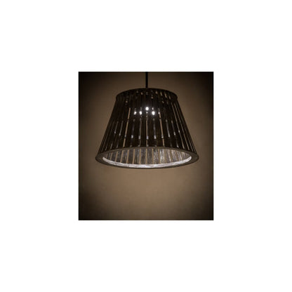 Peach Basket 3 Light 31" Wide Wood Pendant