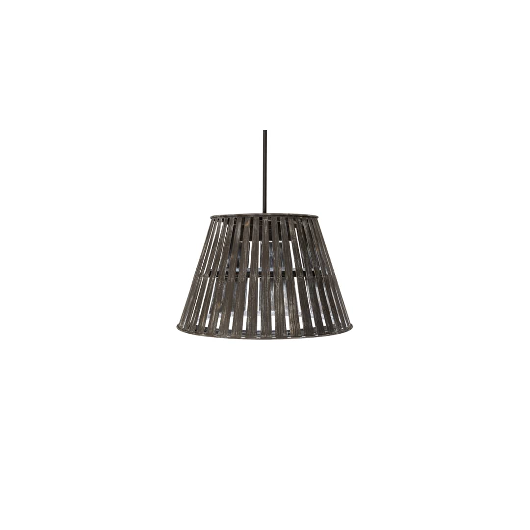 Peach Basket 3 Light 31" Wide Wood Pendant
