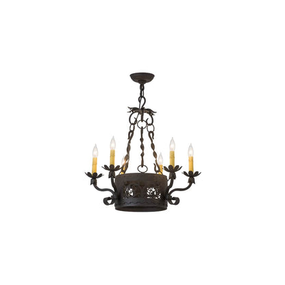 Dragone 6 Light 24" Wide Taper Candle Style Chandelier