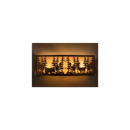 Tall Pines 4 Light 12" Tall Wall Sconce
