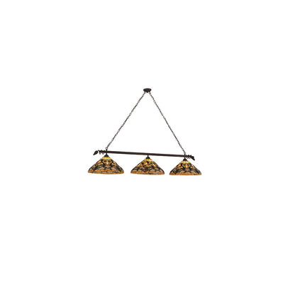 Jeweled Grape 3 Light 20" Wide Linear Pendant