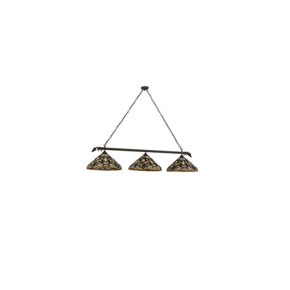 Jeweled Grape 3 Light 20" Wide Linear Pendant