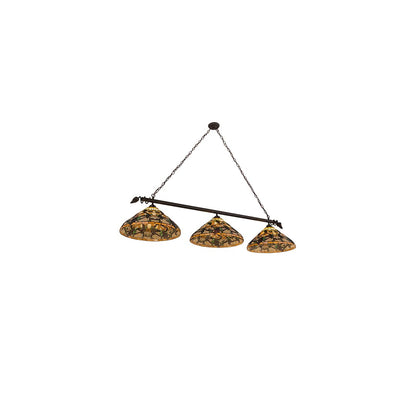 Jeweled Grape 3 Light 20" Wide Linear Pendant
