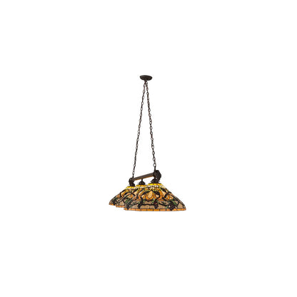 Jeweled Grape 3 Light 20" Wide Linear Pendant