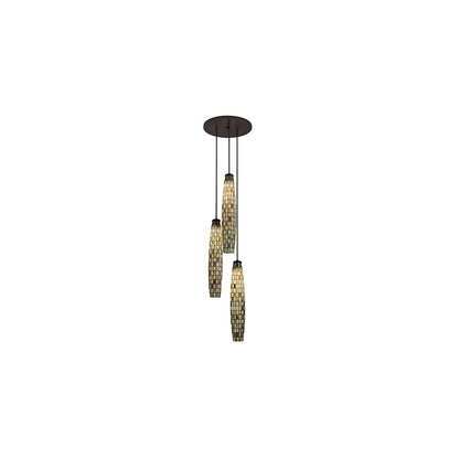 Checkers 3 Light 24" Wide Multi Light Pendant