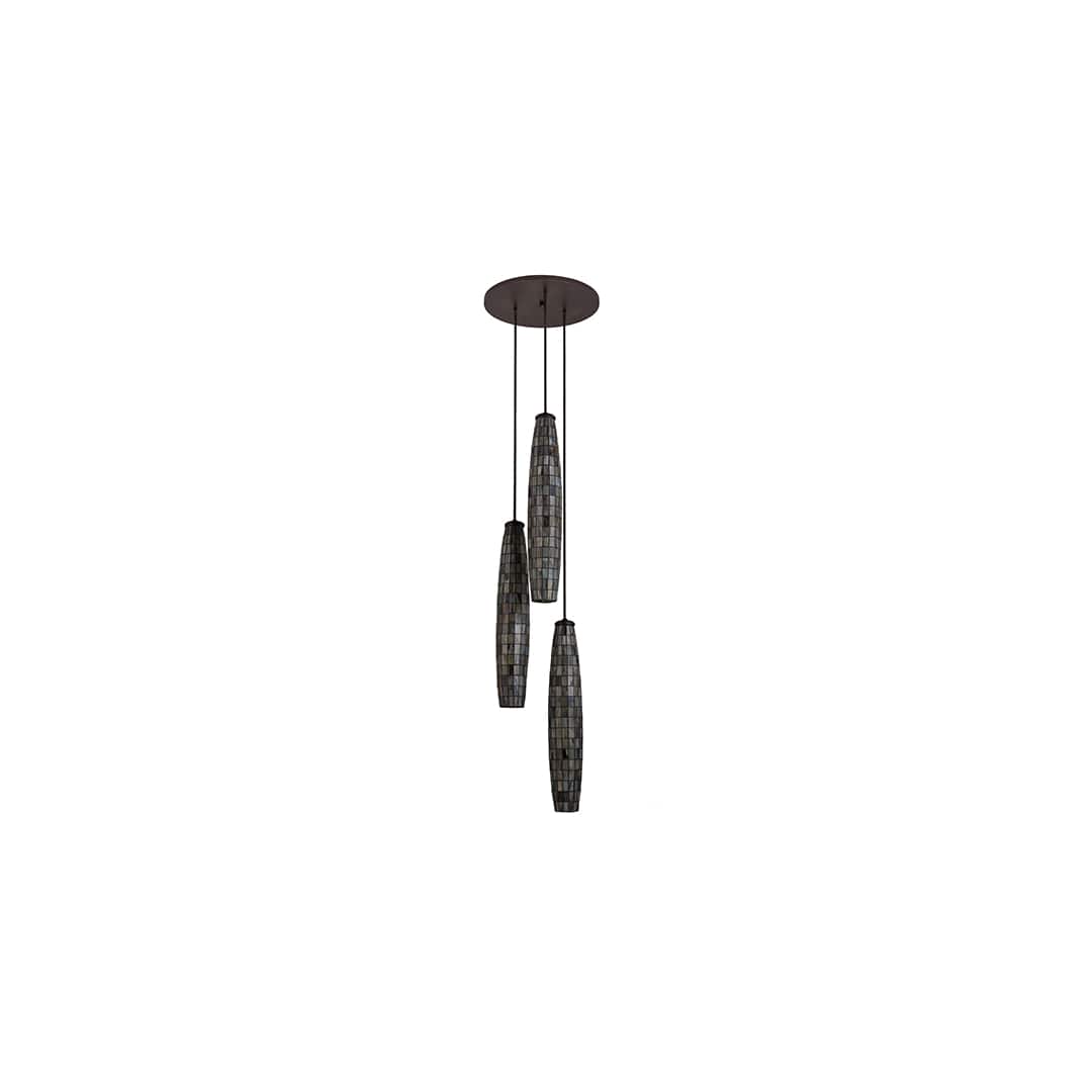 Checkers 3 Light 24" Wide Multi Light Pendant