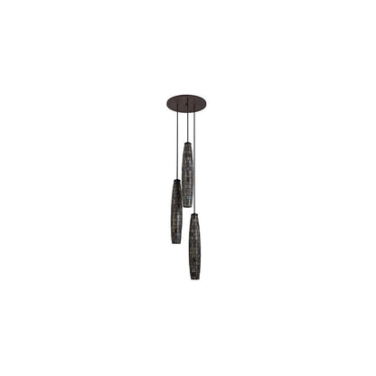 Checkers 3 Light 24" Wide Multi Light Pendant