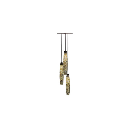 Checkers 3 Light 24" Wide Multi Light Pendant