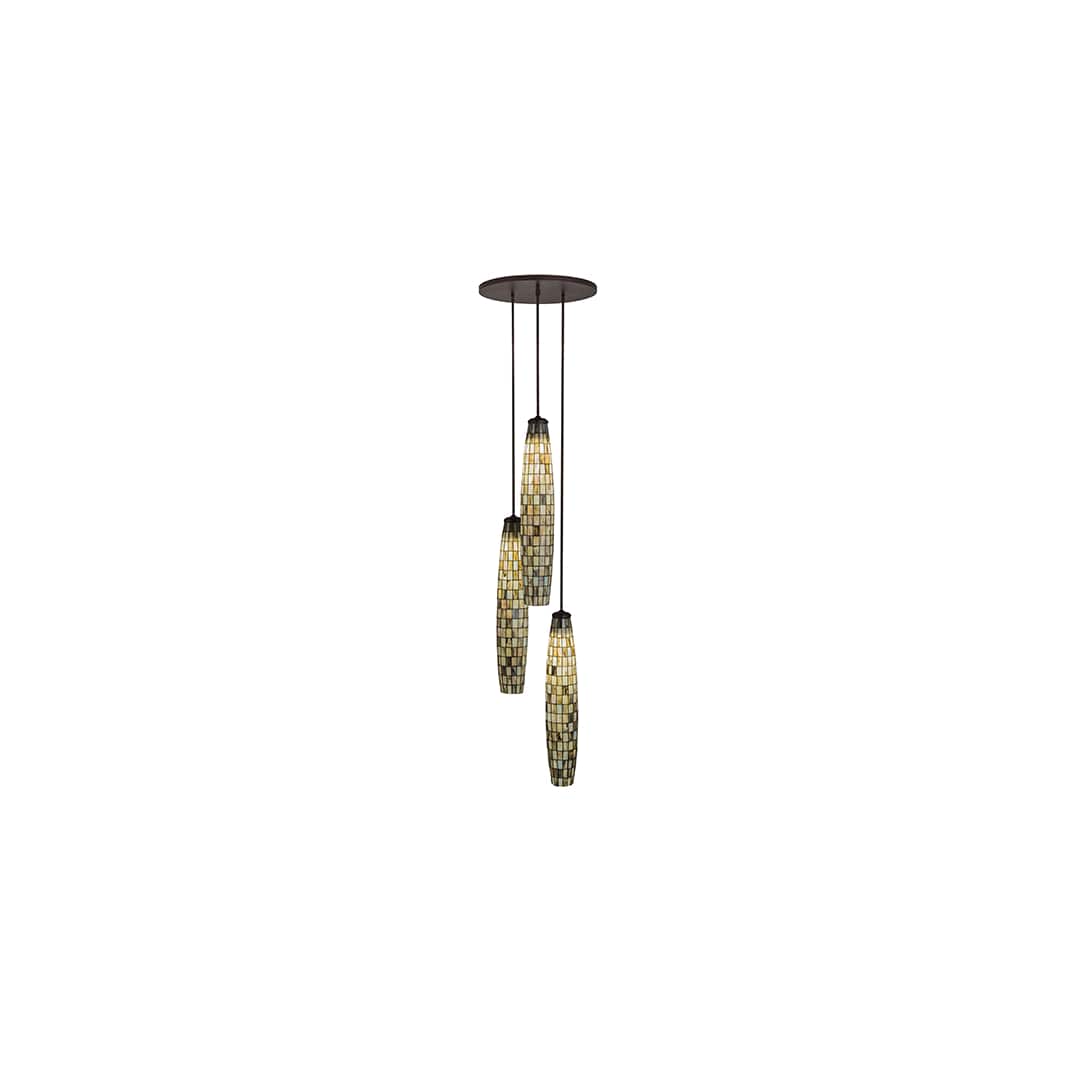 Checkers 3 Light 24" Wide Multi Light Pendant