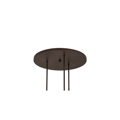 Checkers 3 Light 24" Wide Multi Light Pendant