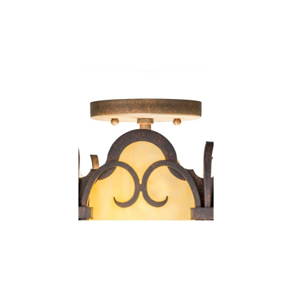Radha 2 Light 15" Wide Semi-Flush Drum Ceiling Fixture