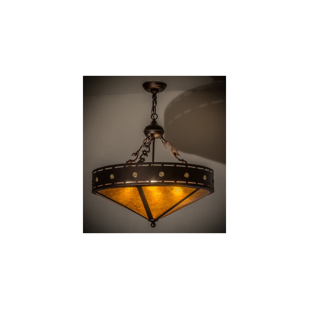 Craftsman 4 Light 24" Wide Pendant