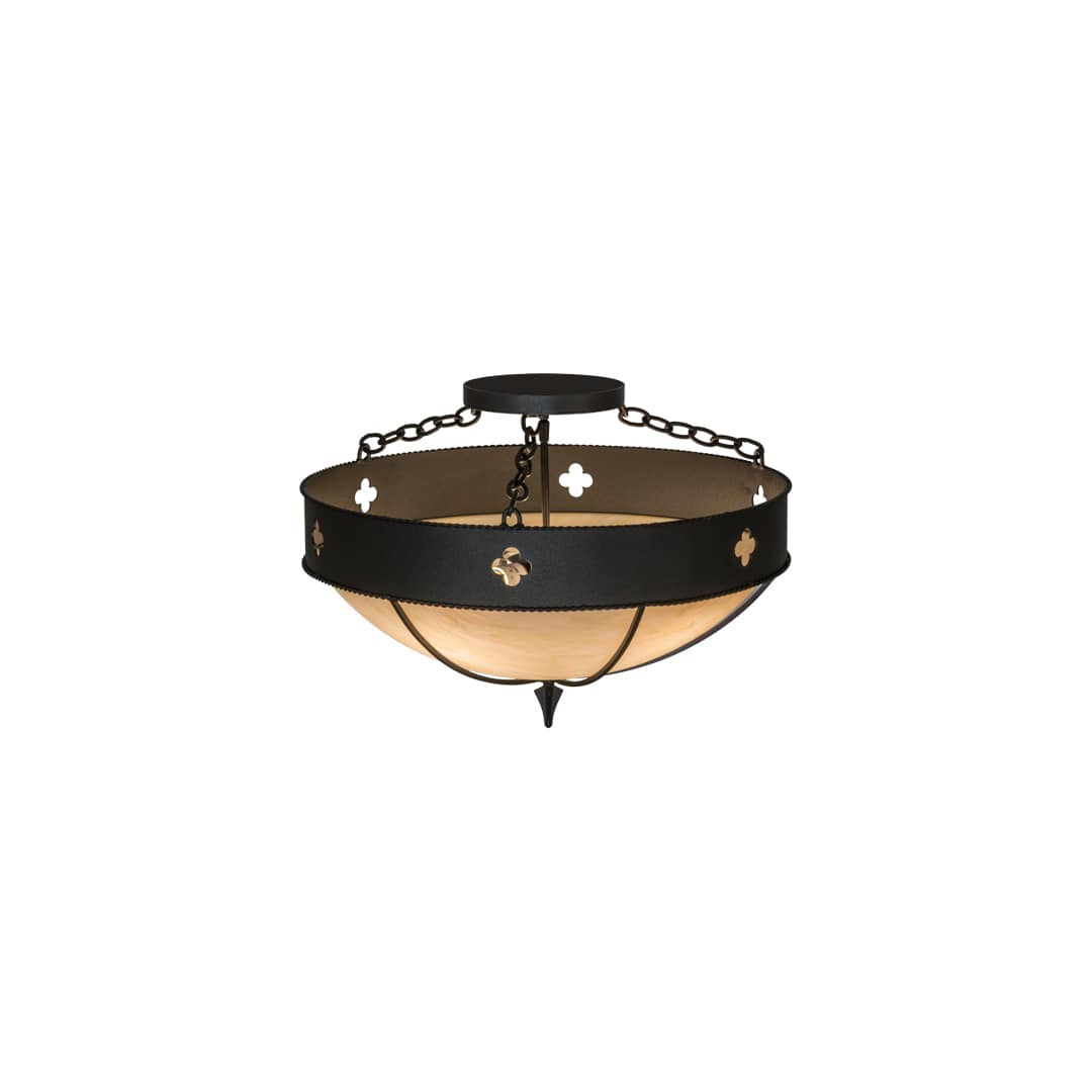 Sabrina 4 Light 24" Wide Semi-Flush Bowl Ceiling Fixture
