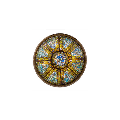 Fleur-de-lis 8 Light 47" Wide Semi-Flush Bowl Ceiling Fixture