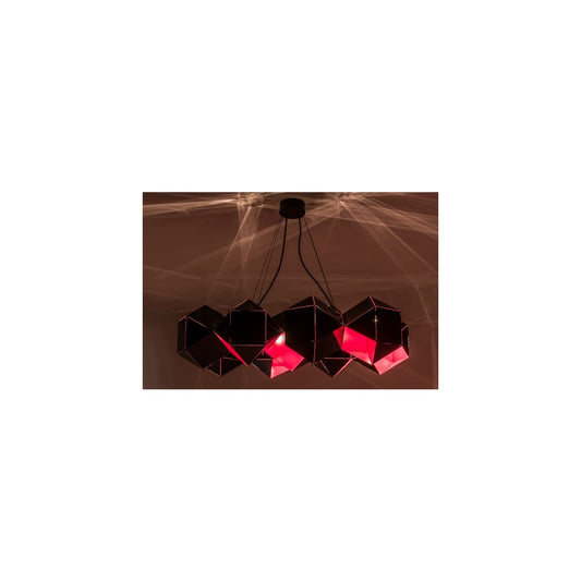 Vierzehn 9 Light 27" Wide Abstract Linear Pendant