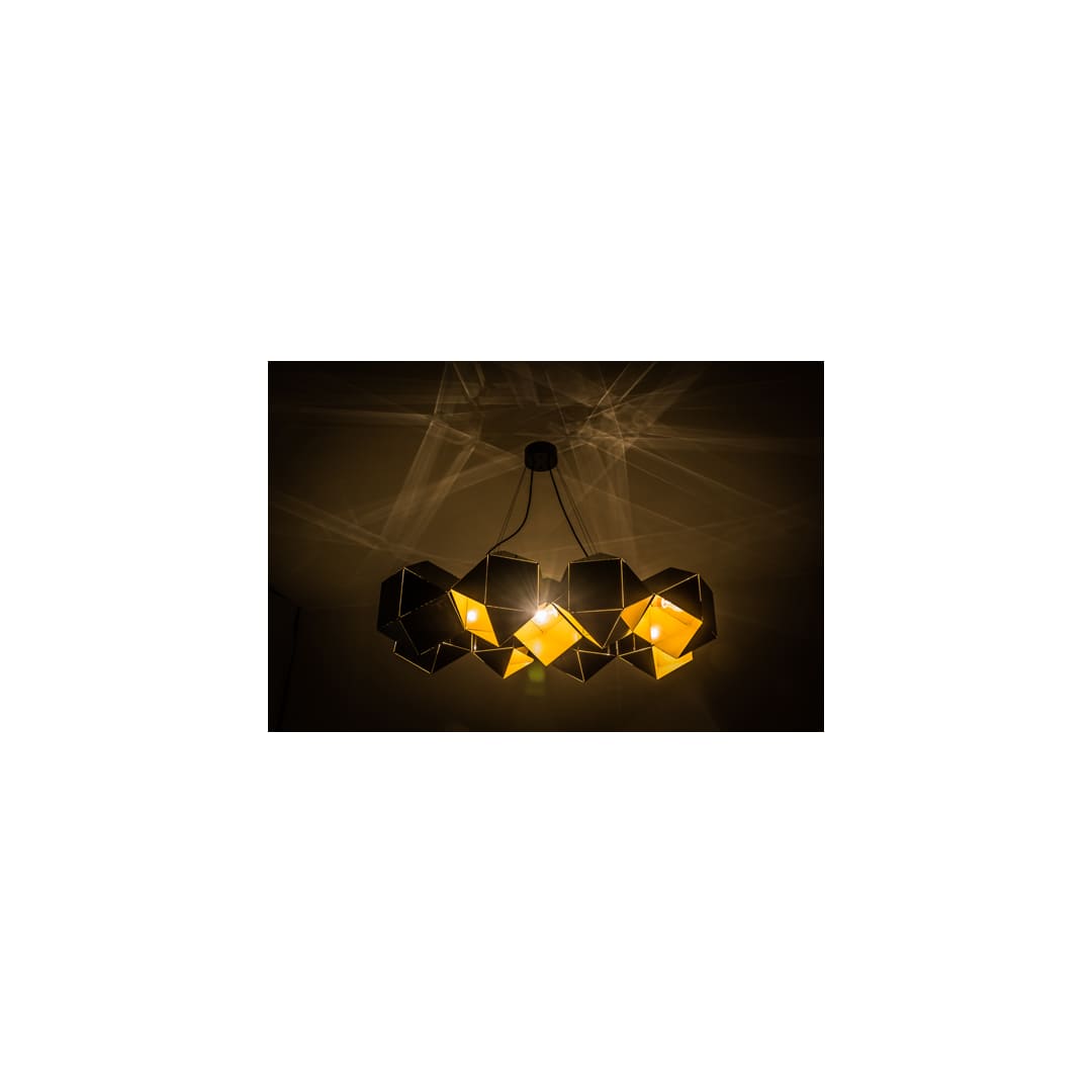Vierzehn 9 Light 27" Wide Abstract Linear Pendant