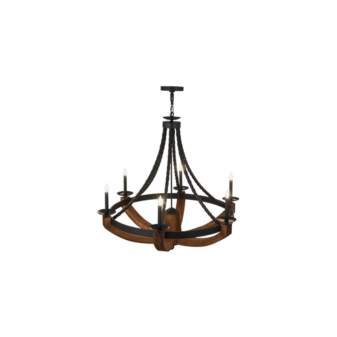 Doyle 6 Light 42" Wide Taper Candle Style Chandelier