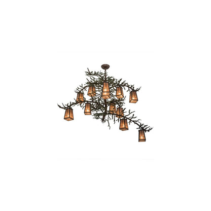Pine Branch Valley View 12 Light 52" Wide Chandelier