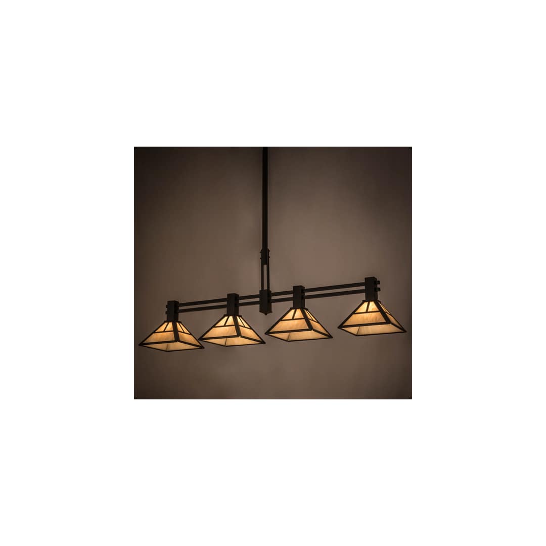 Mission 4 Light 12" Wide Linear Pendant