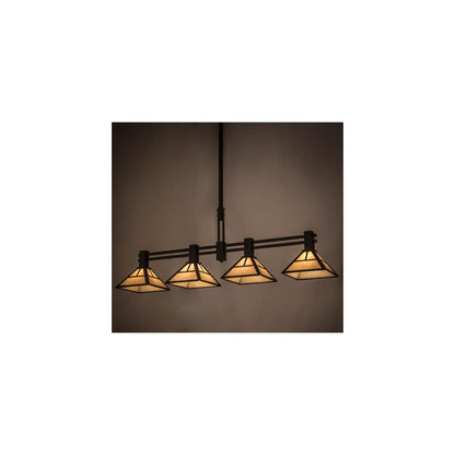 Mission 4 Light 12" Wide Linear Pendant