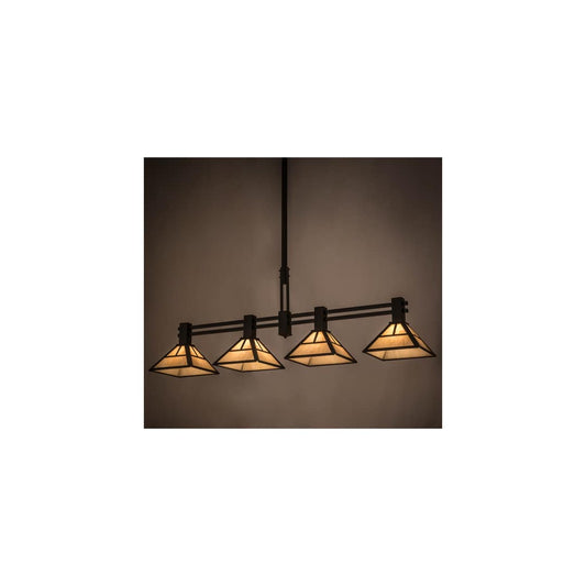 Mission 4 Light 12" Wide Linear Pendant