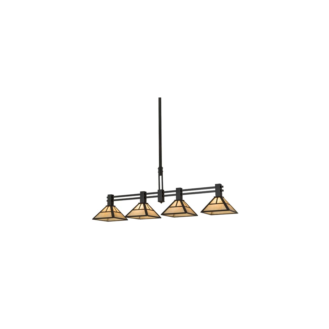 Mission 4 Light 12" Wide Linear Pendant