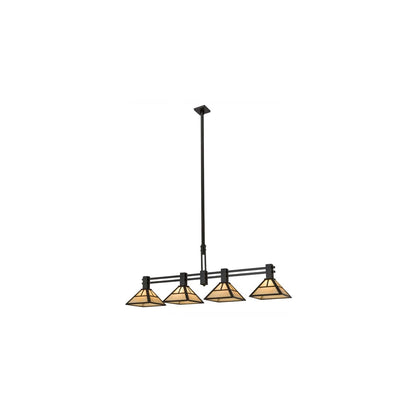 Mission 4 Light 12" Wide Linear Pendant