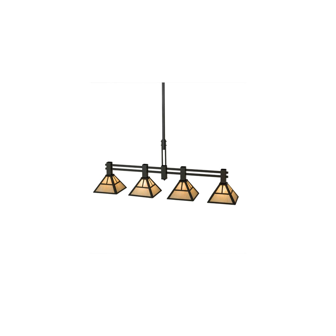 Mission 4 Light 12" Wide Linear Pendant