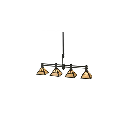 Mission 4 Light 12" Wide Linear Pendant
