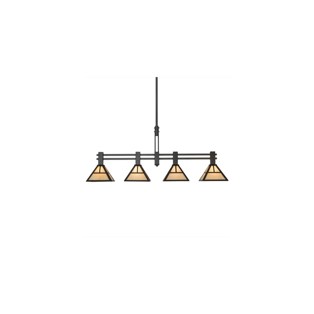 Mission 4 Light 12" Wide Linear Pendant