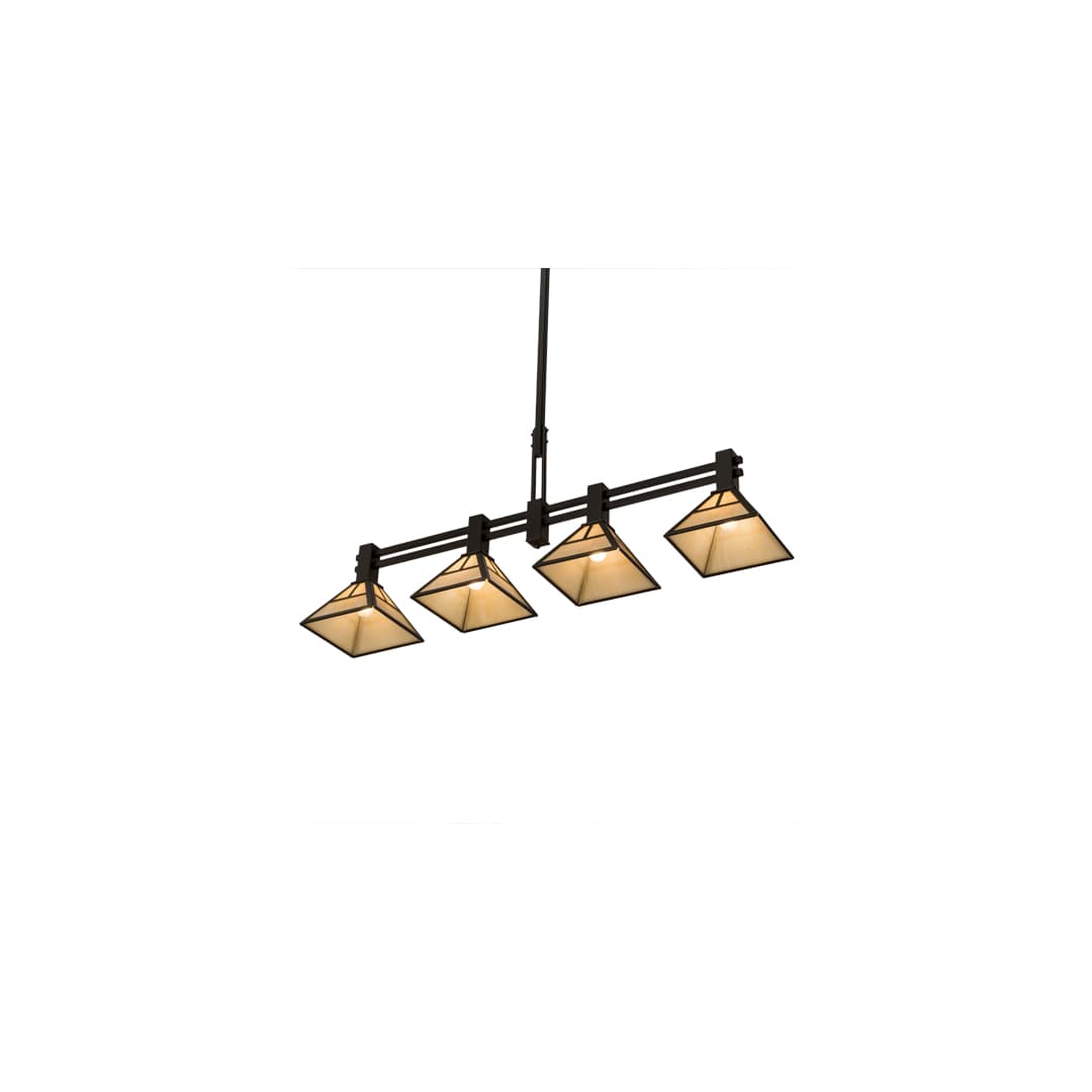 Mission 4 Light 12" Wide Linear Pendant