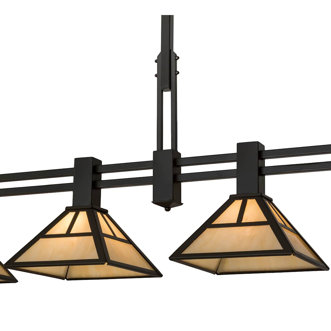 Mission 4 Light 12" Wide Linear Pendant