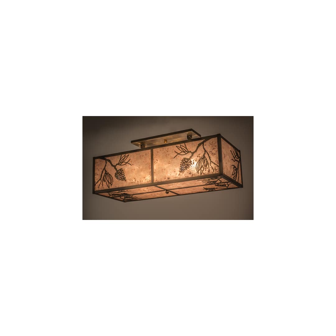 Balsam Pine 6 Light 36" Wide Semi-Flush Ceiling Fixture