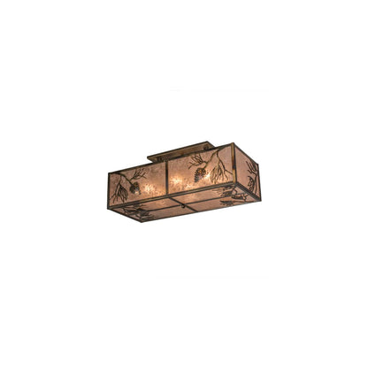 Balsam Pine 6 Light 36" Wide Semi-Flush Ceiling Fixture