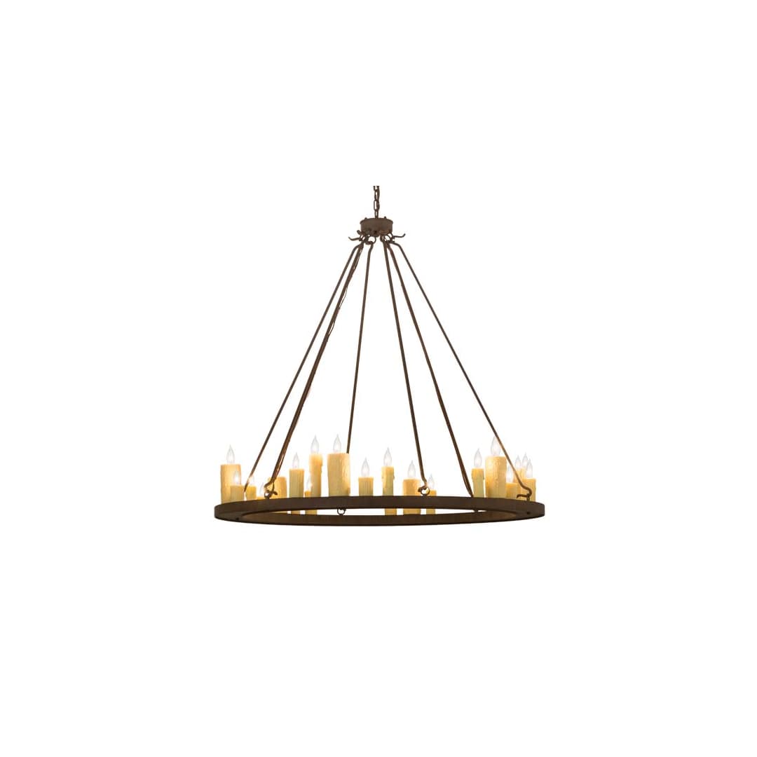 Deina 24 Light 49" Wide Taper Candle Ring Chandelier