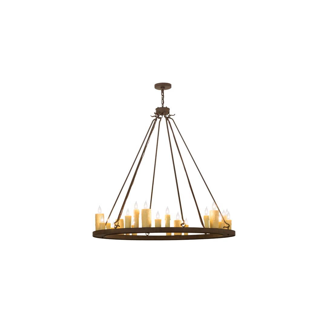 Deina 24 Light 49" Wide Taper Candle Ring Chandelier